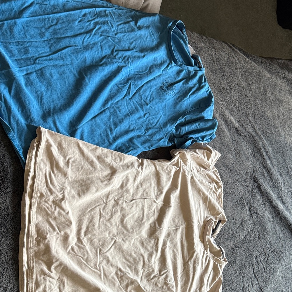 Gymshark Blue and Cream T-Shirts